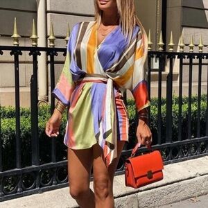 ZARA Wrap Playsuit/Romper Size XL